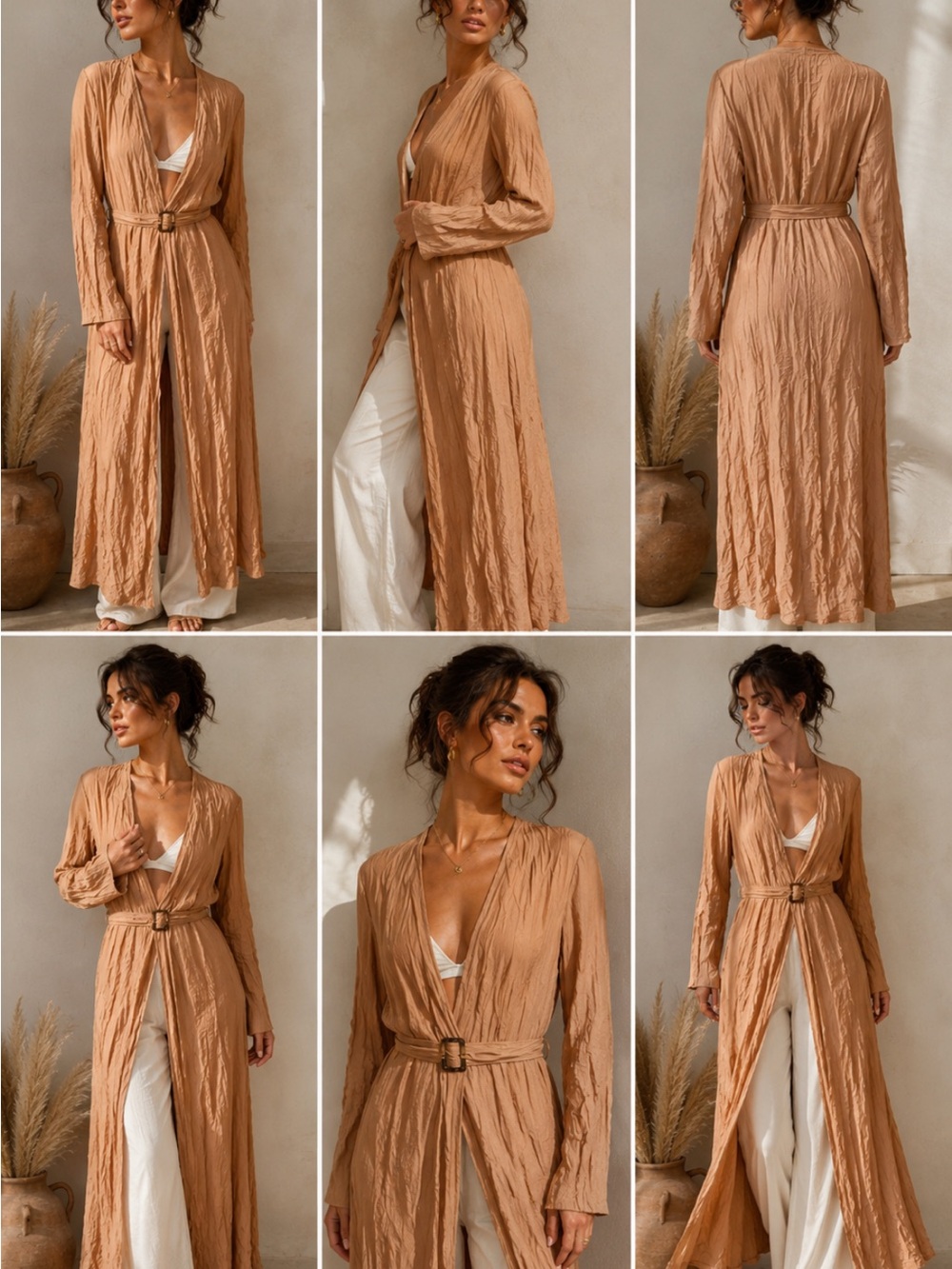 Tan long duster